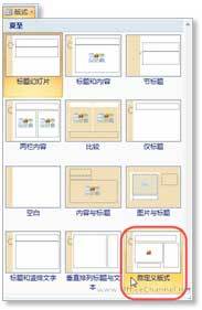 PowerPoint 2007中自定义幻灯片版式的方法