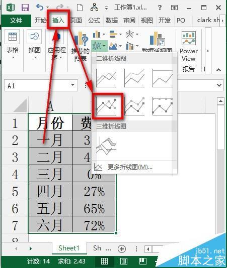 excel折线图/饼图如何忽略数据源中的0值