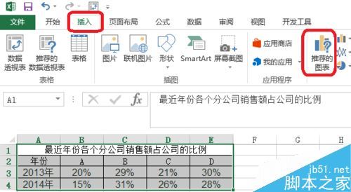 Excel怎么制作环形图表