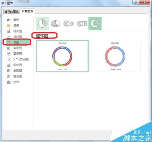 Excel怎么制作环形图表