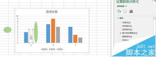 Excel图表怎么将柱形图表形状改变成心形显示