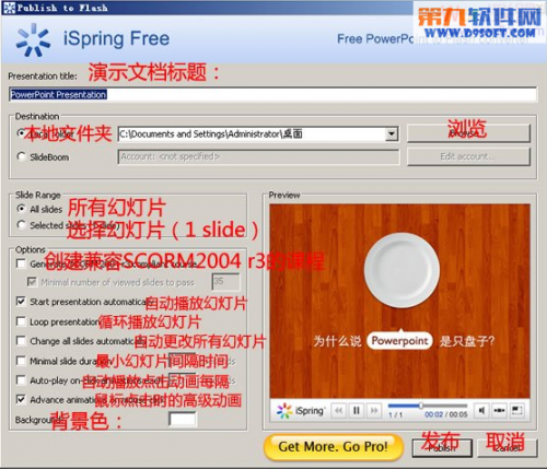 将PowerPoint转换成Flash的方法