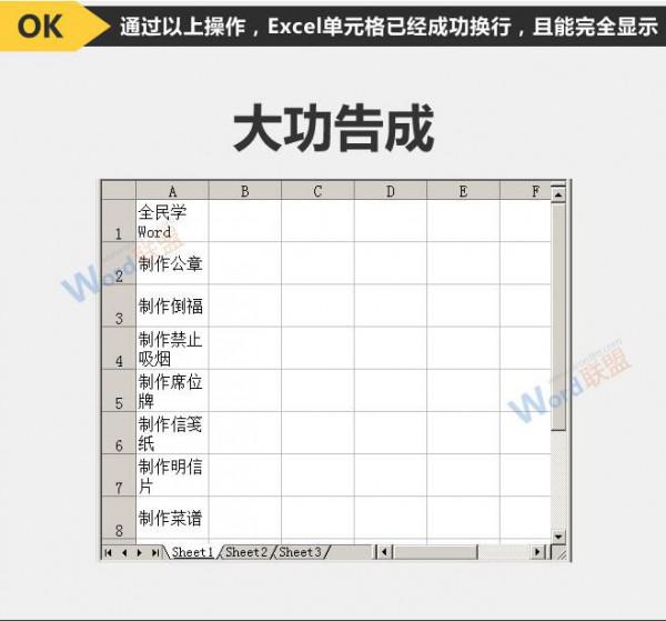 Excel2003单元格自动换行的方法