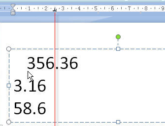 Powerpoint技巧分享:快速对齐小数点