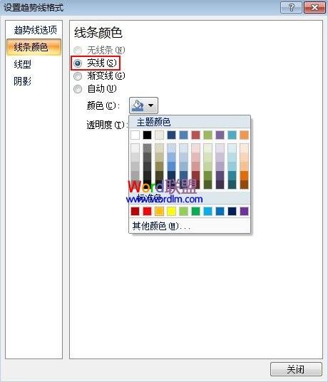 对PowerPoint2007里的图表进行趋势线分析