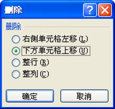 Excel2010删除单元格.行和列方法