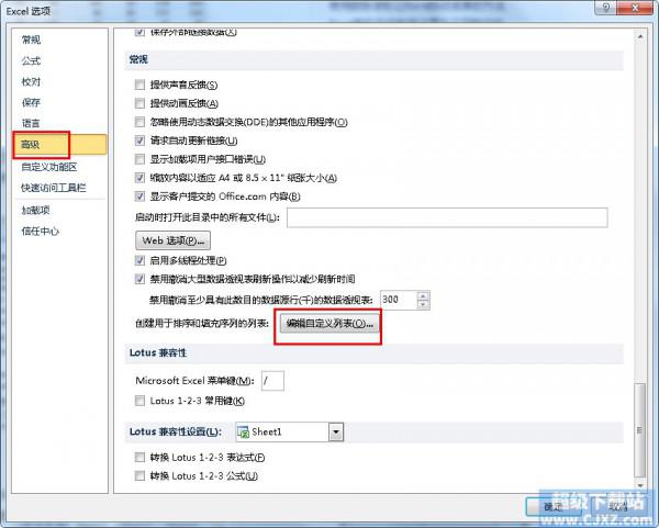 Excel2010自定义填充序列如何设置