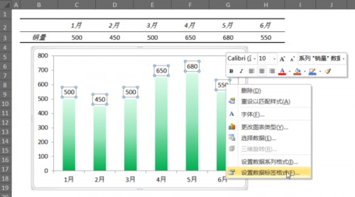 excel如何设置数据标签包含系列名称?