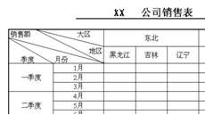 在Excel中巧做复杂表头