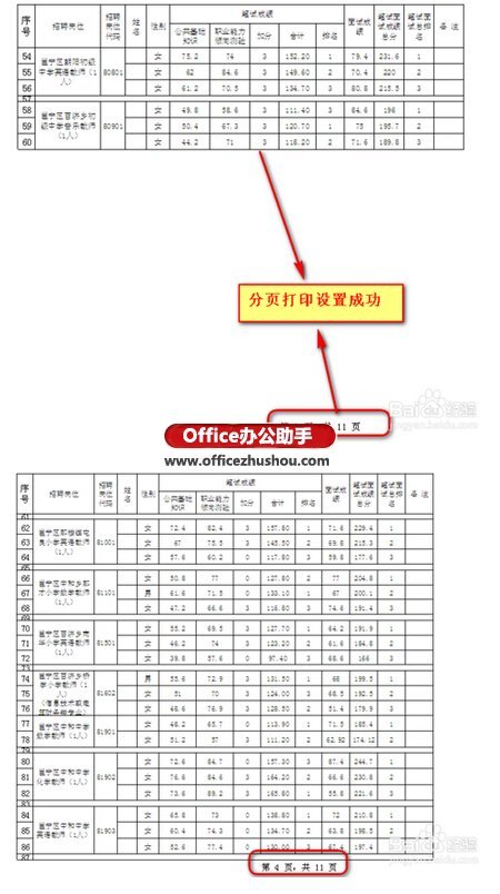 Excel表格如何从指定部分重新分页打印