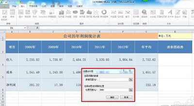 excel2010如何建立迷你图