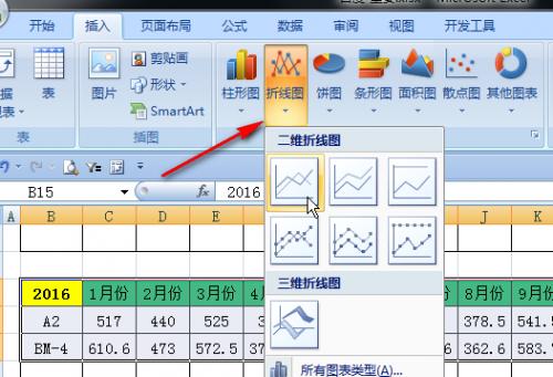 如何用excel制作两条折线?