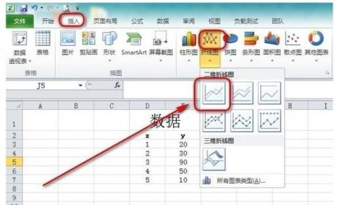 excel中折线图怎样加入坐标轴