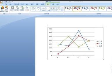 word2007怎么画折线图