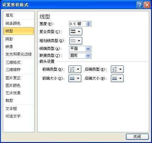 word怎么设置箭头的默认格式