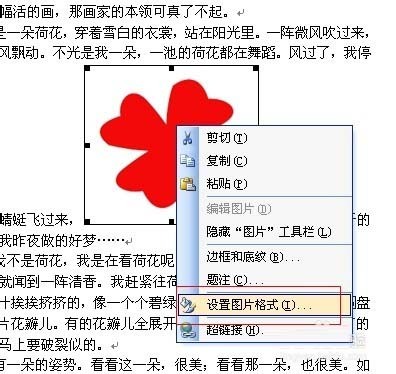 word文字环绕图片设置方法