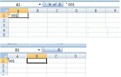 excel表格如何输入0