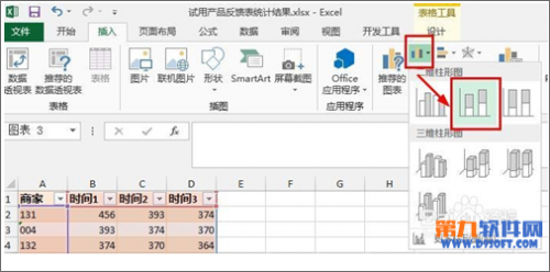 Excel 柱形图如何增加系列线