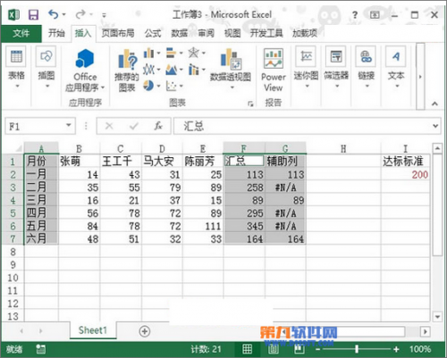 Excel 2013怎么制作达标图