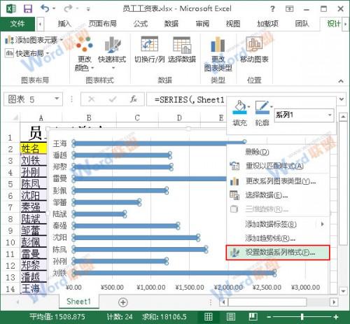 Excel2013中如何制作个性图表?