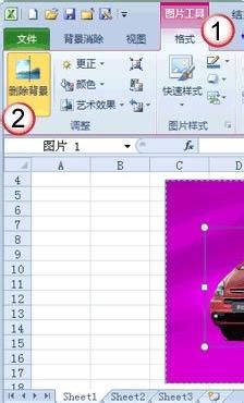 Excel2010如何去除图片背景