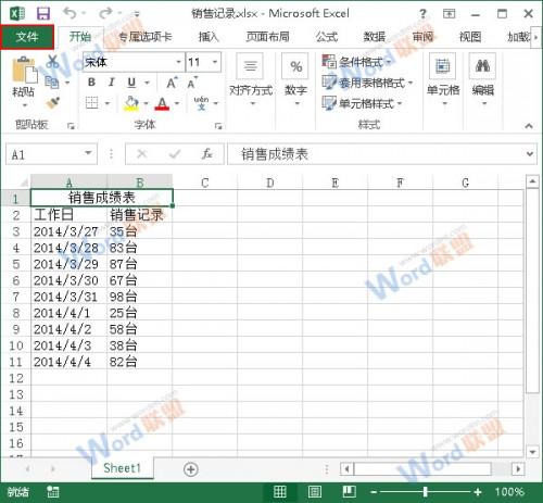 如何在Excel2013中DIY专属选项卡