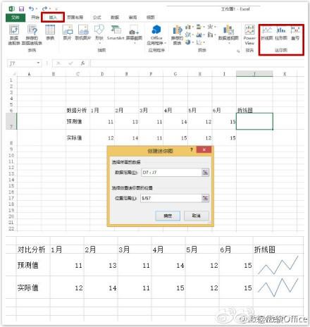 在Excel单元格中快速创建数据小图标