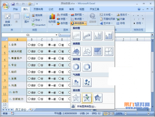 怎样在Excel中制作选择按钮动态图表