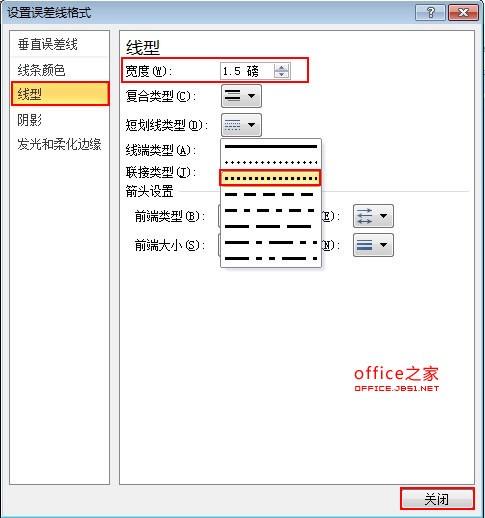 Excel2010误差线是黑色的如何更改其样式