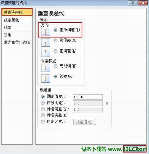 Excel2010制作图表时如何添加误差线