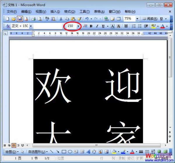 Word2003文档怎么放大字体,怎样让他无限放大