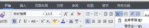 wps 在word中怎么在一排字后面接两排字?