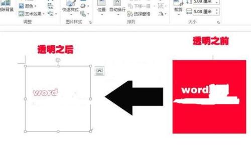 Word2013怎么设置图片背景透明