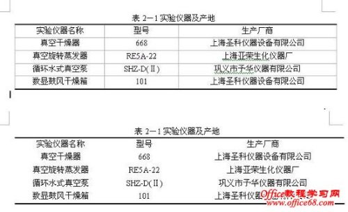 如何利用word制作三线表