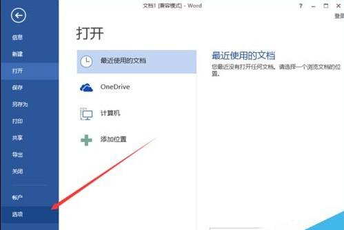 Word2013怎么取消启用实时预览的功能