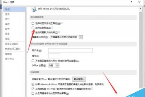 Word2013怎么取消启用实时预览的功能