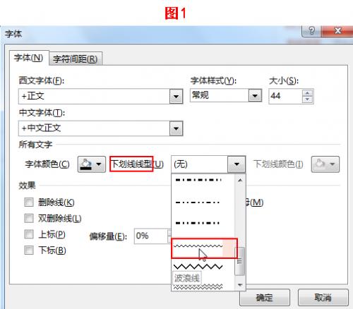 如何在ppt 或word里的文字下面加入波浪线?