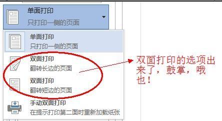 word2013中怎样设置双面打印和打印范围