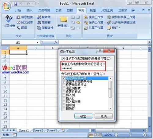 如何保护Excel2007工作表以防止他人篡改