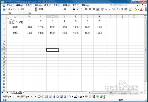 用excel2003制作折线图方法图解