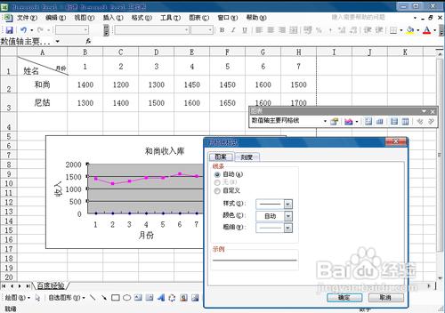 用excel2003制作折线图方法图解