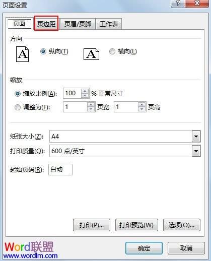 Excel2013工作表页边距的设定方法