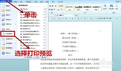 word/wps文字如何打印预览?