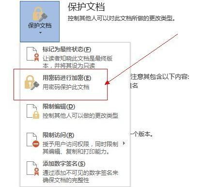 word2013文档加密的两种技巧