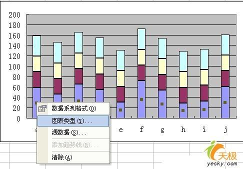 让Excel图表任意纵横分割