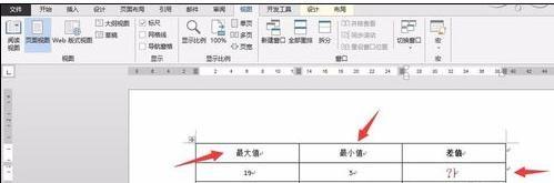 word2013表格如何进行加减乘除