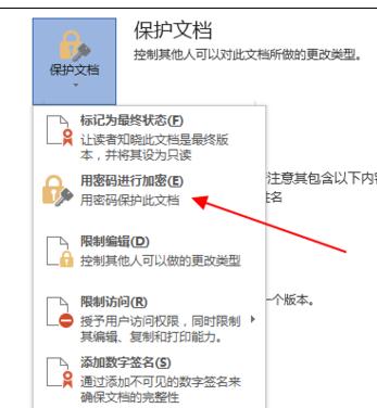 word2013文档如何进行加密保护