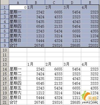 Excel里面灵活运用右键拖移完成非常快的拷贝