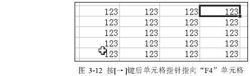 Excel 移动单元格指针