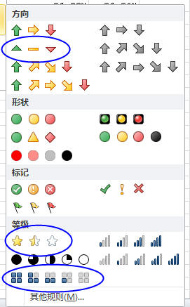 Excel2010中增强的图标集条件格式功能